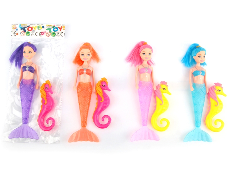 19.5CM MERMAID W/LIGHT & ACCESSORIES & INCLUDED BATTERY,ORANGE/PURPLE/PINK/BLUE - HP1138481