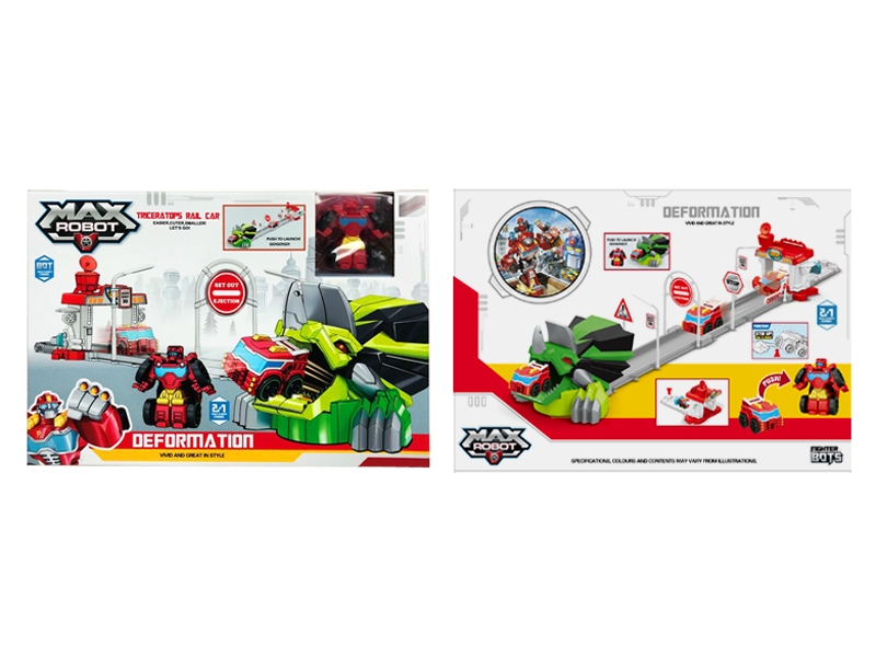 PRESS AND GO RAILWAY TRACK W/TRANSFORMS CAR - HP1138833