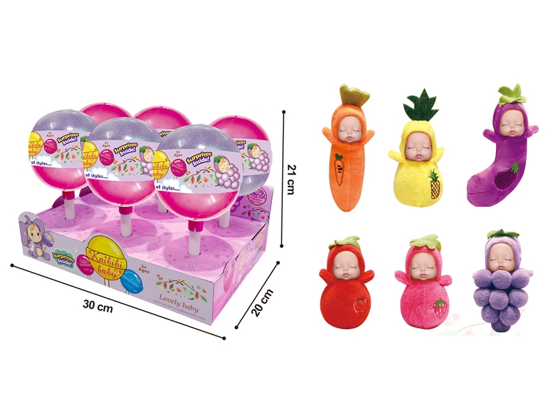 FRUIT COTTON DOLL,6ASST,6PCS/DISPLAY BOX - HP1138917