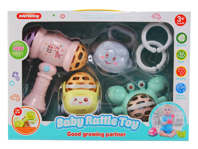 BABY RATTLE SET W/LINGHT&MUSIC(6PCS) - HP1138980