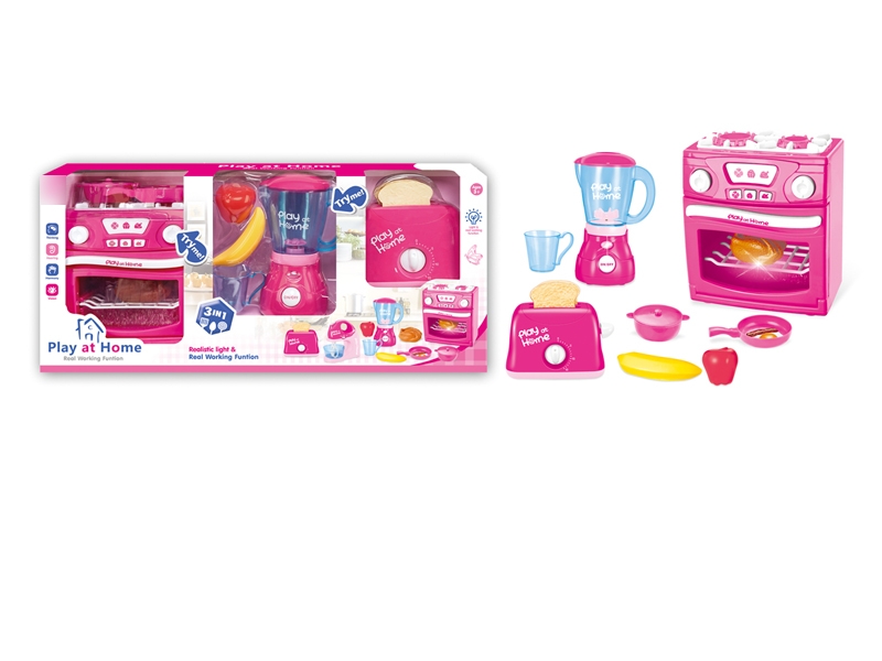B/O KITCHEN PLAY SET W/LIGHT & MUSIC & SOUND & INCLUDED BATTERY - HP1139555