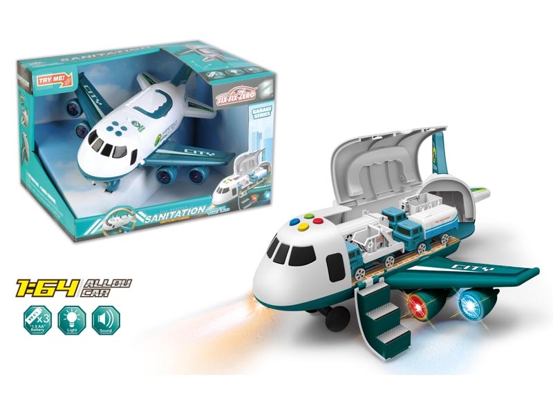 FRICTION STORAGE PLANE W/LIGHT & MUSIC,NOT INCLUDED BATTERY - HP1139722