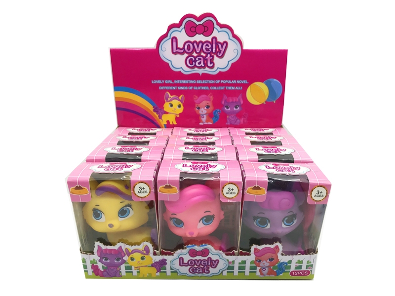 VINYL CAT ,12PCS/DISPLAY BOX,3ASST - HP1139740