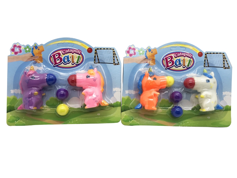 CATAPULT VINYL TOYS W/BALL,2PCS/4ASST - HP1139752