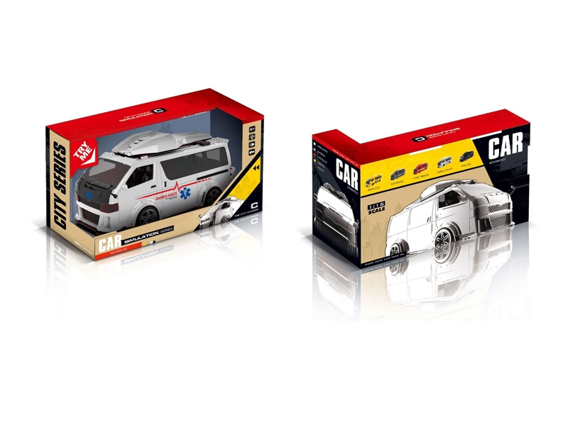 FRICTION CAR W/LIGHT & MUSIC & INCLUDED BATTERY - HP1139781