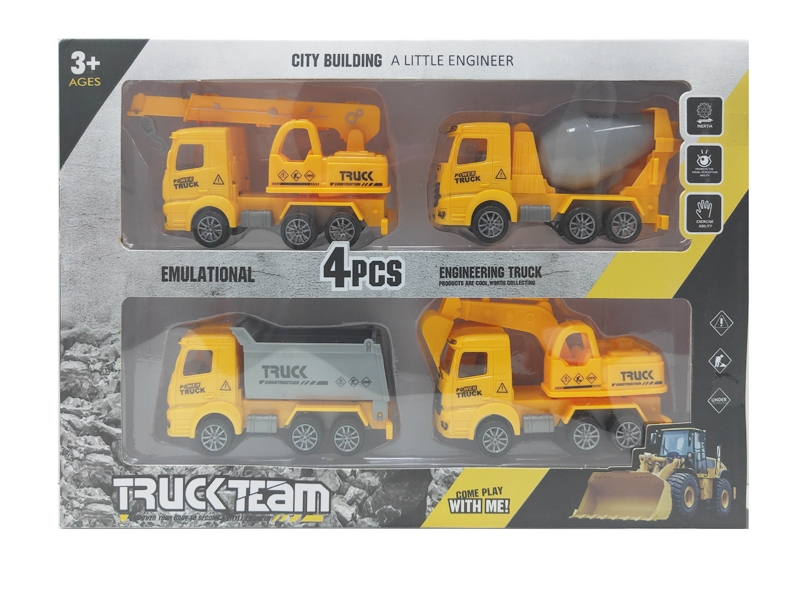 FRICTION CONSTRUCTION CAR 4PCS - HP1139916