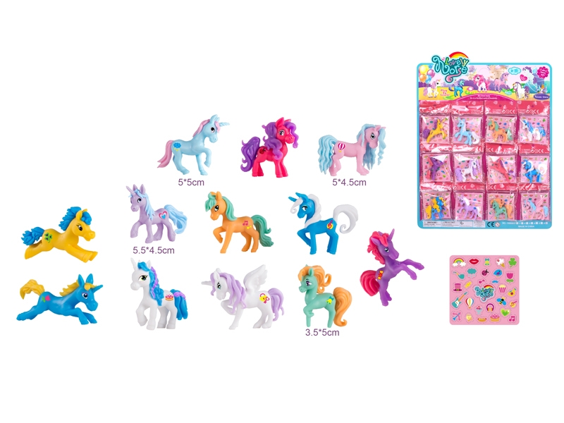 SMALL HORSE 12PCS/CARD  12 ASST. - HP1140617