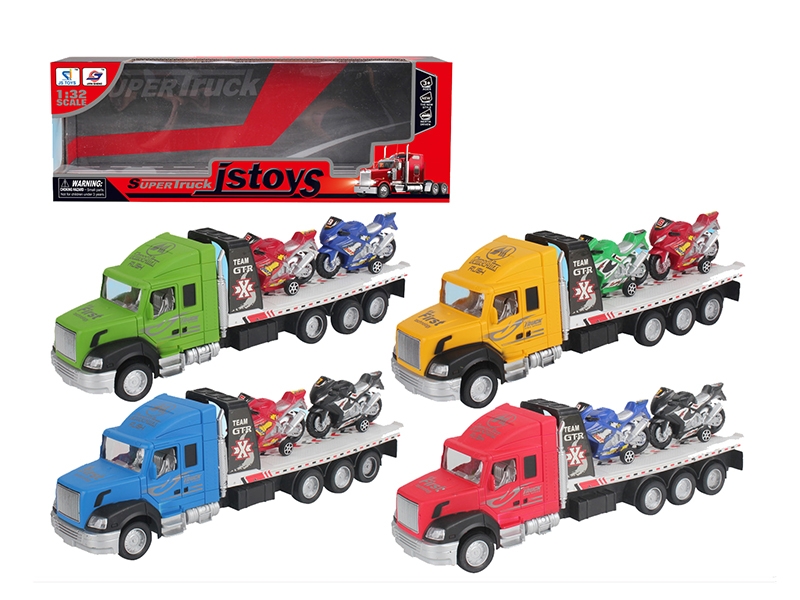 FRICTION CONTAINER TRUCK W/2 CAR - HP1140788