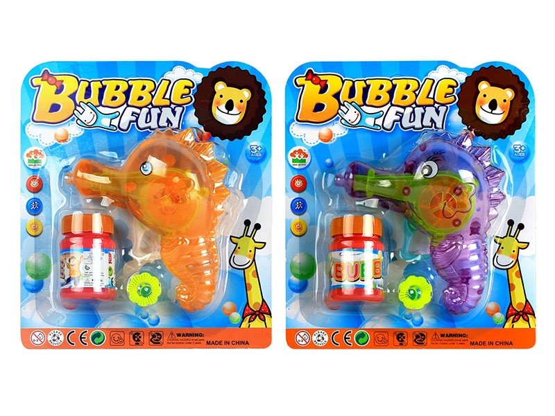 FRICTION BUBBLE GUN W/LIGHT,PURPLE/ORANGE - HP1140956
