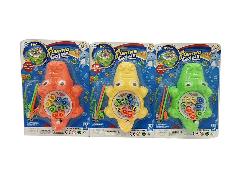 WIND UP FISHING GAME,ORANGE/GREEN/YELLOW - HP1141159