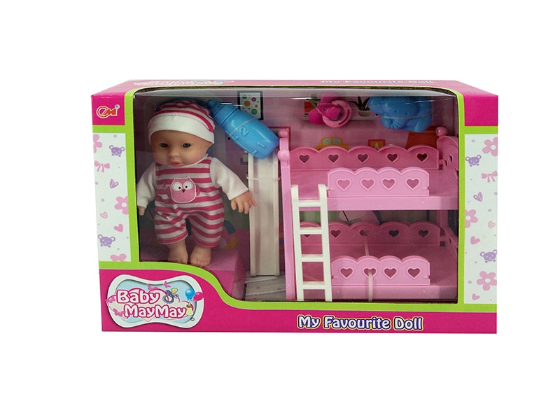 16.5CM RUBBER DOLL W/ACCESSORIES - HP1141728