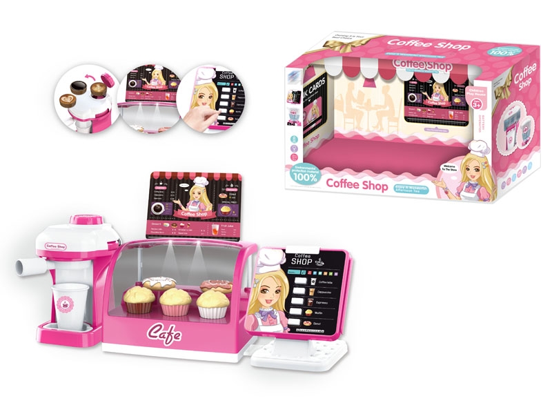 COFFEE SHOP PLAY SET W/LIGHT & SOUND,INCLUDED BATTERY - HP1141992