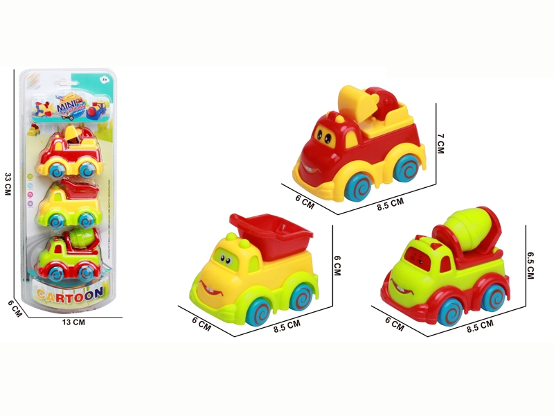 PULL BACK CONSTRUCTION CAR 3PCS - HP1142368