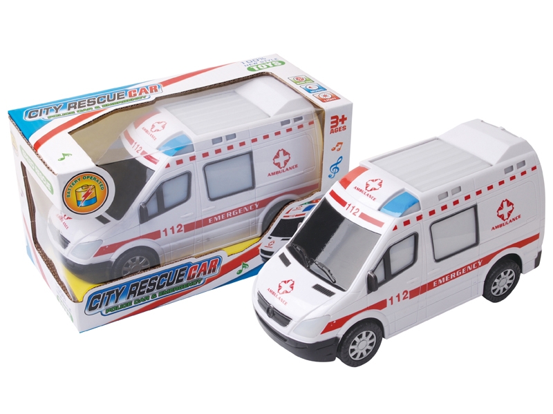 B/O BUMP AND GO AMBULANCE CAR W/LIGHT & MUSIC - HP1142487