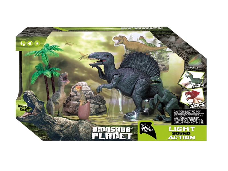 DINOSAUR SET W/SOUND & LIGHT ,INCLUDED BATTERY - HP1142548