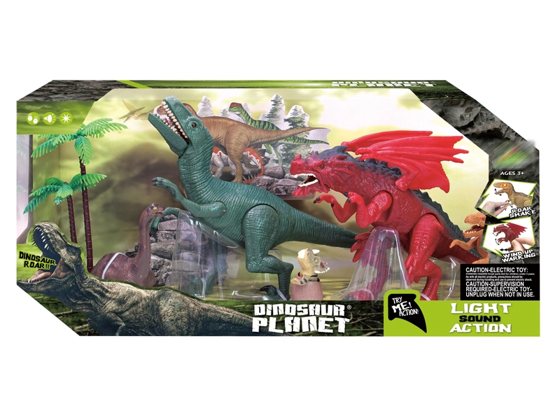 DINOSAUR SET W/SOUND & LIGHT ,INCLUDED BATTERY - HP1142555