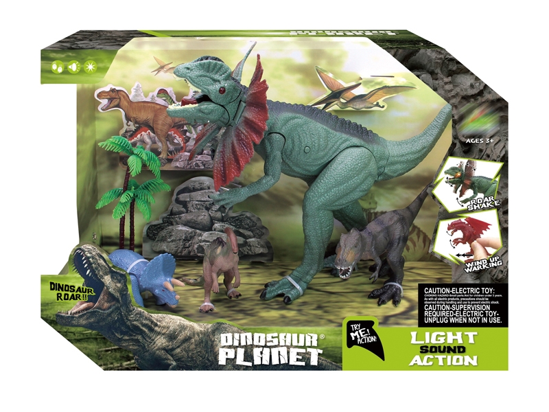 DINOSAUR SET W/SOUND & LIGHT ,INCLUDED BATTERY - HP1142559