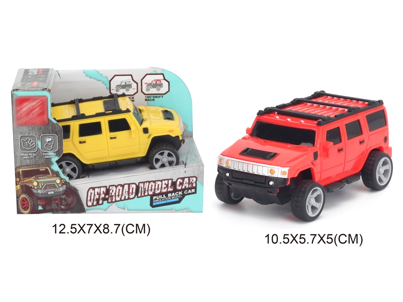 1:43 PULL BACK CAR,RED/YELLOW - HP1142782