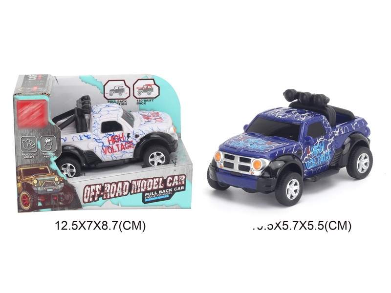 1:43 PULL BACK CAR,BLUE/WHITE - HP1142798