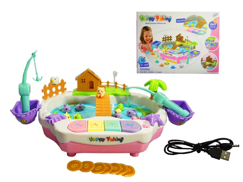 B/O FISHING GAME W/LIGHT & USB - HP1143024