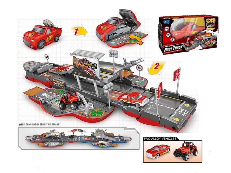 ALLOY PARKING SET CATAPULT LIGHT AND SOUND W/BATTERY - HP1143043