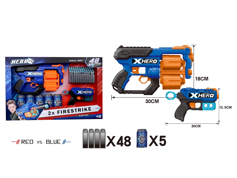 SOFT SHOOTING GUN RED/BLUE - HP1143226