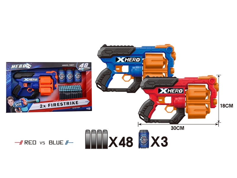 SOFT SHOOTING GUN RED/BLUE - HP1143227