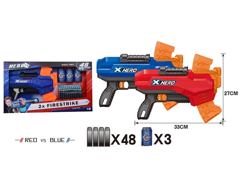 SOFT SHOOTING GUN RED/BLUE - HP1143228