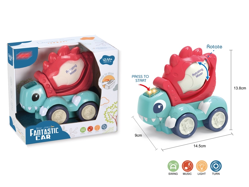 B/O DINOSAUR CONSTRUCTION CAR W/LIGHT & MUSIC - HP1143373
