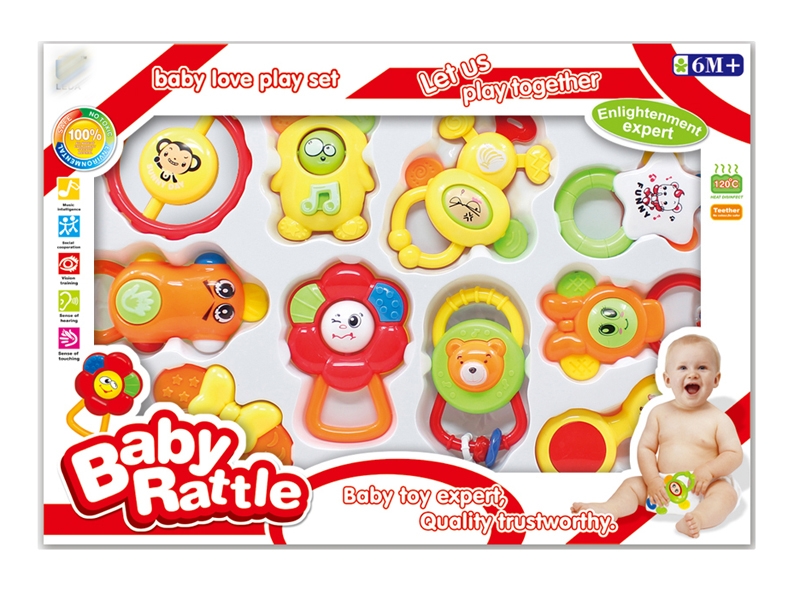 BABY RATTLE 10PCS - HP1143519