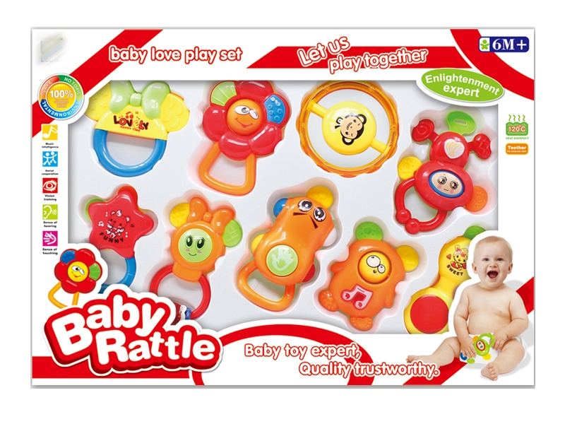 BABY RATTLE 9PCS - HP1143520