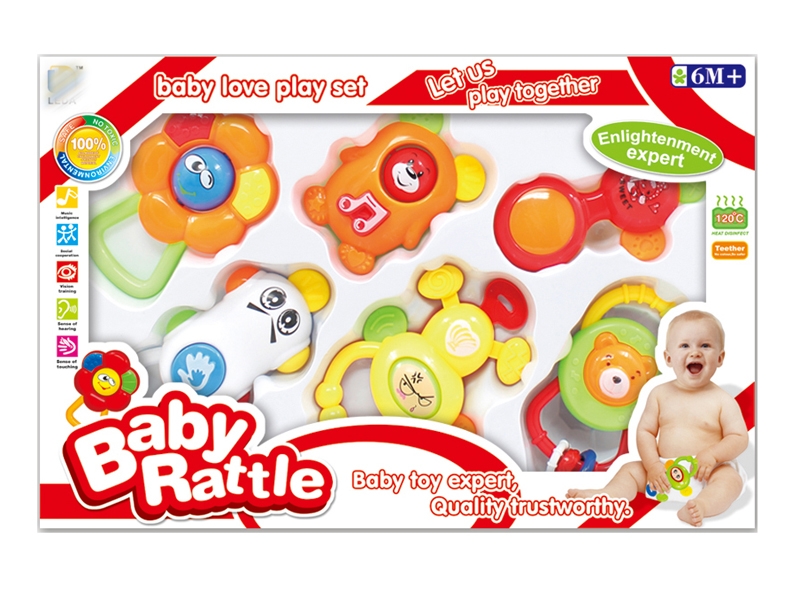 BABY RATTLE 6PCS - HP1143524
