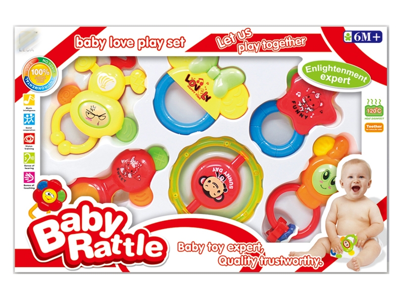 BABY RATTLE 6PCS - HP1143525