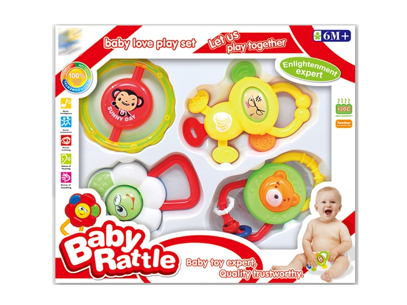 BABY RATTLE 4PCS - HP1143529