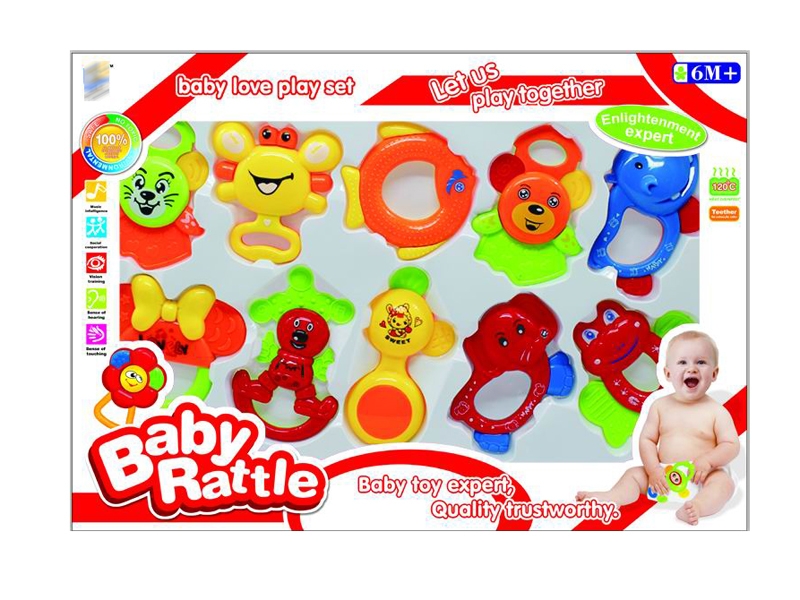 BABY RATTLE 10PCS - HP1143534
