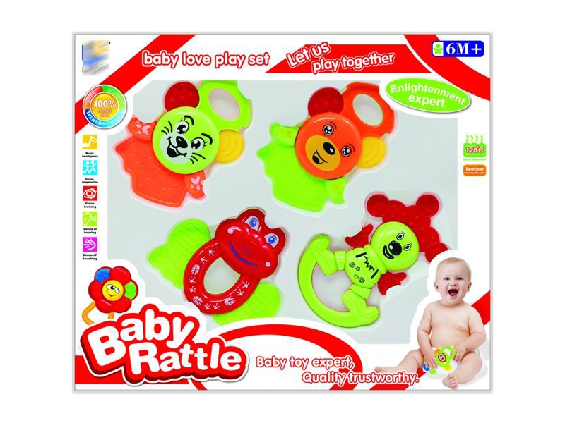 BABY RATTLE 4PCS - HP1143539