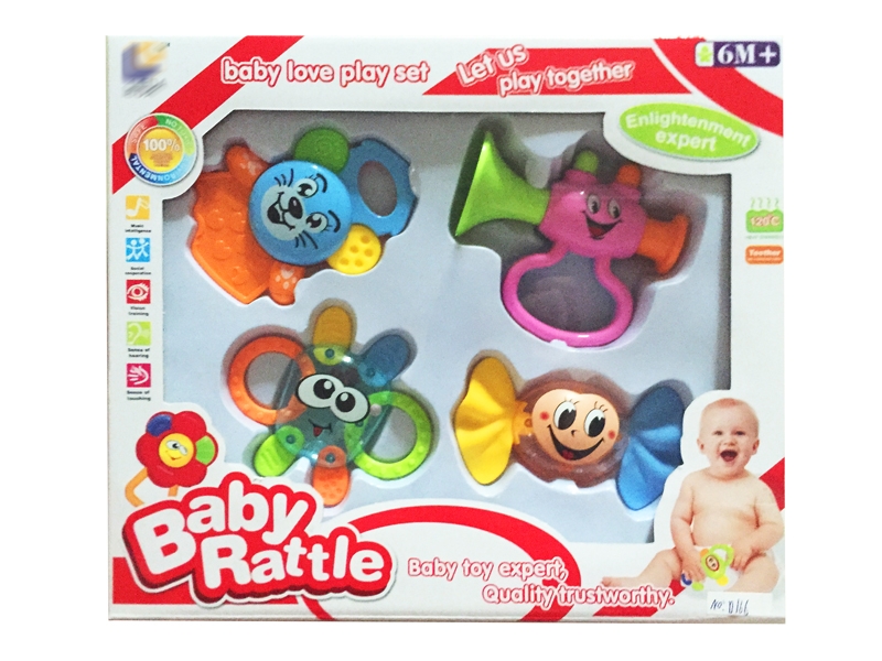 BABY RATTLE 4PCS - HP1143562