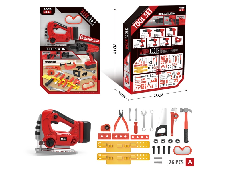 B/O TOOL SET W/LIGHT,27PCS - HP1144259