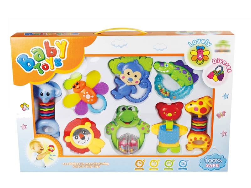 BABY RATTLE SET 8PCS - HP1144346