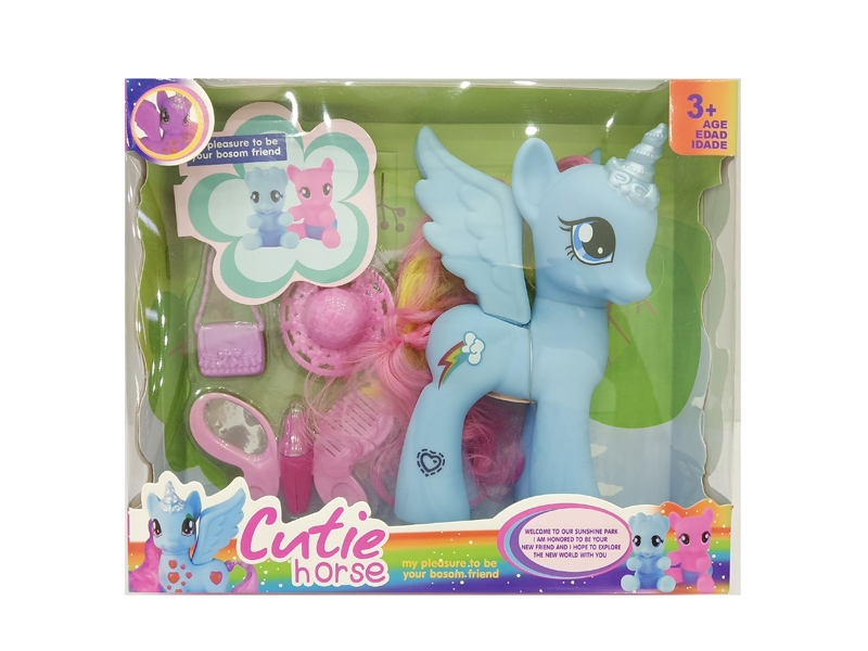 VINYL HORSE W/ACCESSORIES 6COLOR - HP1144725