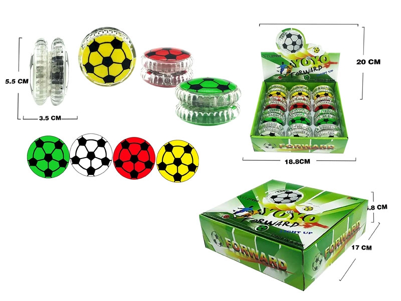 YOYO W/LIGHT & INCLUDED BATTERY,12PCS/DISPLAY BOX - HP1145024