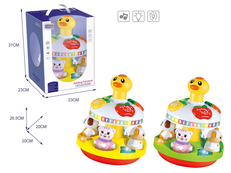 ROTATING FAIRYLAND W/MUSIC & SOUND & LIGHTS,YELLOW/GREEN - HP1145402