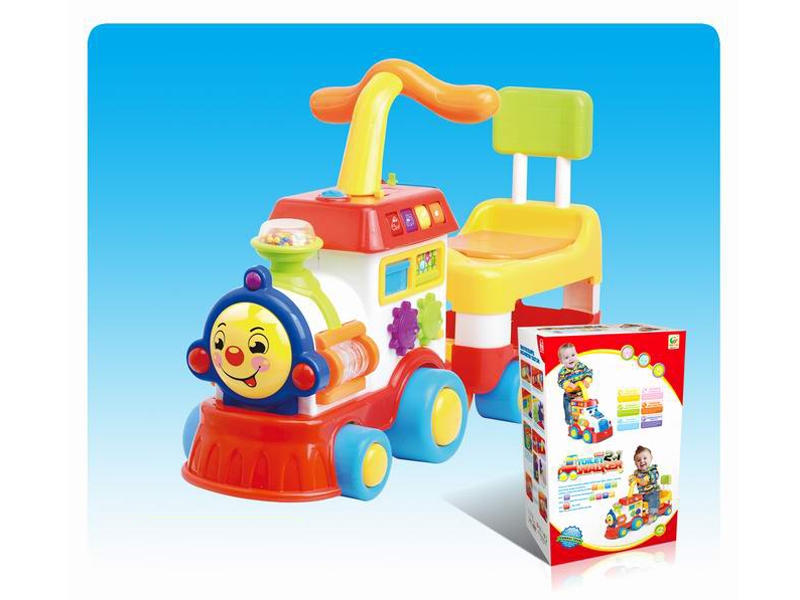 RAILWAY ENGINE WALKER W/LIGHT & MUSIC & BED PAD - HP1145403