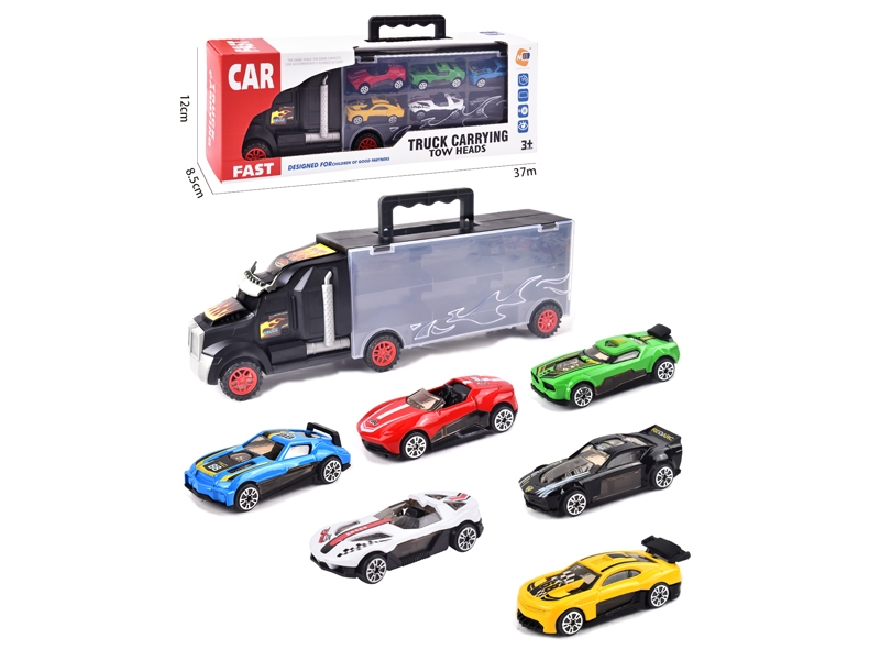 FREE WAY TRUCK W/6PCS FREE WAY DIE CAST CAR & ACCESSORIES - HP1145722
