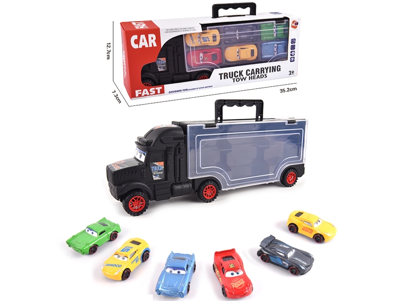 FREE WAY TRUCK W/6PCS FREE WAY DIE CAST CAR & ACCESSORIES - HP1145738