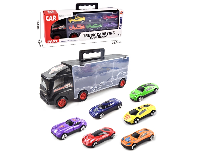 FREE WAY TRUCK W/6PCS FREE WAY DIE CAST CAR & ACCESSORIES - HP1145755