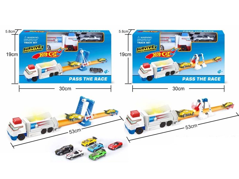 PRESS AND GO RAILWAY TRACK W/1PC FREE WAY CAR,2ASST - HP1145760