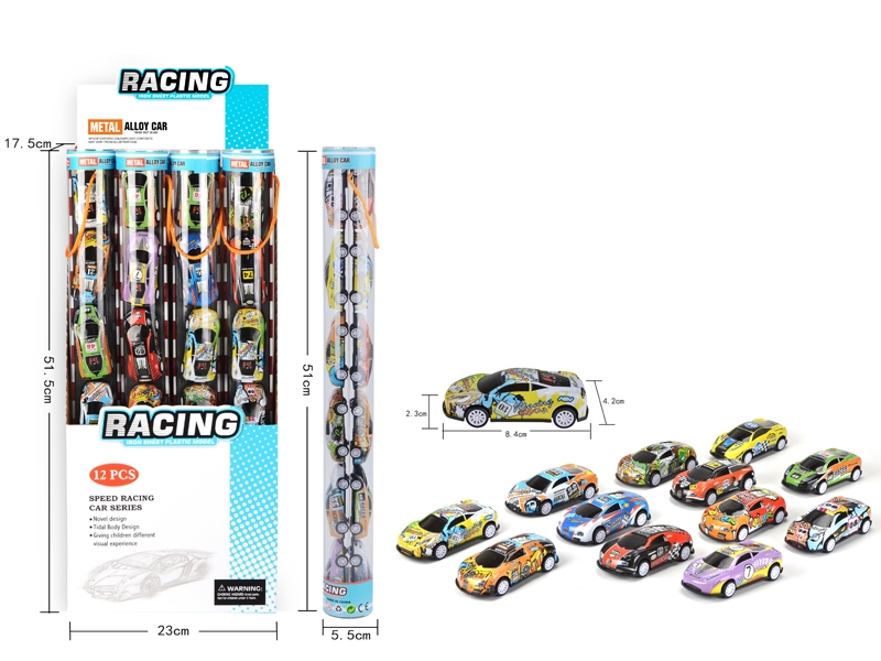 PULL BACK DIE CAST CAR 12PCS，12PCS/DISPLAY BOX - HP1145810