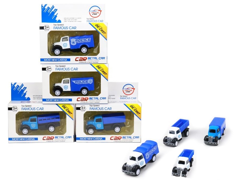 PULL BACK DIE CAST POLICE CAR - HP1145826