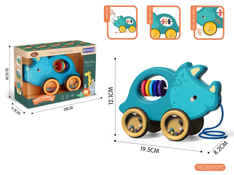PULL ALONG TRICERATOPS - HP1145875